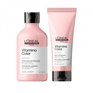 Kit Shampoo x300ml + Acondicionador x200ml Vitamino Color Serie Expert L'Oréal Professionnel