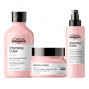 Shampoo + Tratamiento + Spray 10 en 1 Vitamino Color L'Oréal Professionnel