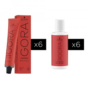 Combo 6 Tinturas Coloracion Igora Royal Schwarzkopf Professional