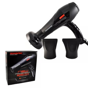 Secador de Pelo Profesional New Pro Basic Turbo 2600 Teknikpro con difusor