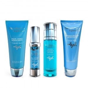 Kit Facial Limpiador Micellar x120ml + Peeling x100ml + Gel Contorno Ojos x20g + Emulsión Antiage x100ml Celebrity